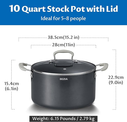 10 Quart Nonstick Stock Pot - Image 7