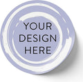 100 Custom Vinyl Stickers - Upload Your own Image, Text, Design, Logo - Personalized Logo Labels for Handmade, Packaging, Bottle, Jars, Candle, Brand Stickers (Lavender Swirls, 5x5)