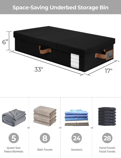 StorageWorks 2-Pack Large Under Bed Storage Bins - Image 2