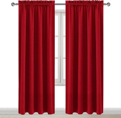 DWCN Christmas Blackout Curtains Room Darkening Thermal Insulated Bedroom - Image 9