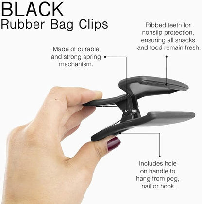 COOK WITH COLOR Bag Clips, Heavy Duty Chip Clip and Refrigerator Magnet Clips - Image 2
