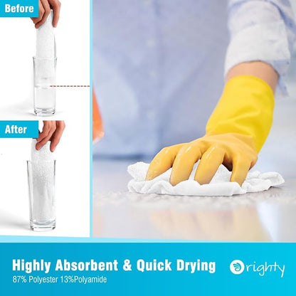 Orighty Cleaning Cloths, Shop Towels 50 Pack, Shop Rags Reusable, Microfiber - Image 3