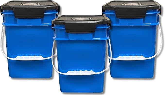 House Naturals 4 Gallon Square Food Grade Bucket Pail by House+Naturals