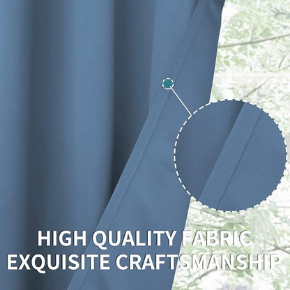 BGment Denim Blue Blackout Curtains - Image 6