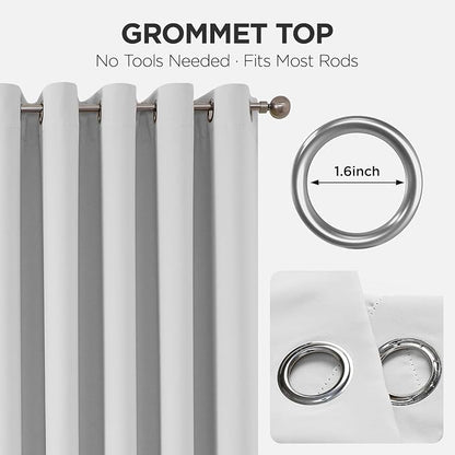 Joydeco Blackout Door Curtain for Doorway Privacy 78 Inches Long, Grommet - Image 9