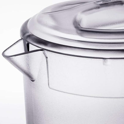 G.E.T. P-3064-1-CL-EC Heavy-Duty Shatterproof Plastic 2 Quart Pitcher - Image 11