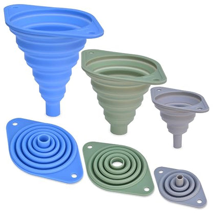 Kitchen Funnel Set of 3, Small and Large, Funnels by Unknown