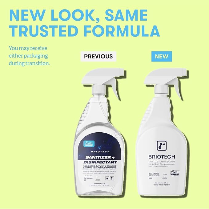 BRIOTECH Sanitizer Disinfectant Hypochlorous, Kill 99.99% of Viruses & Bacteria - Image 4