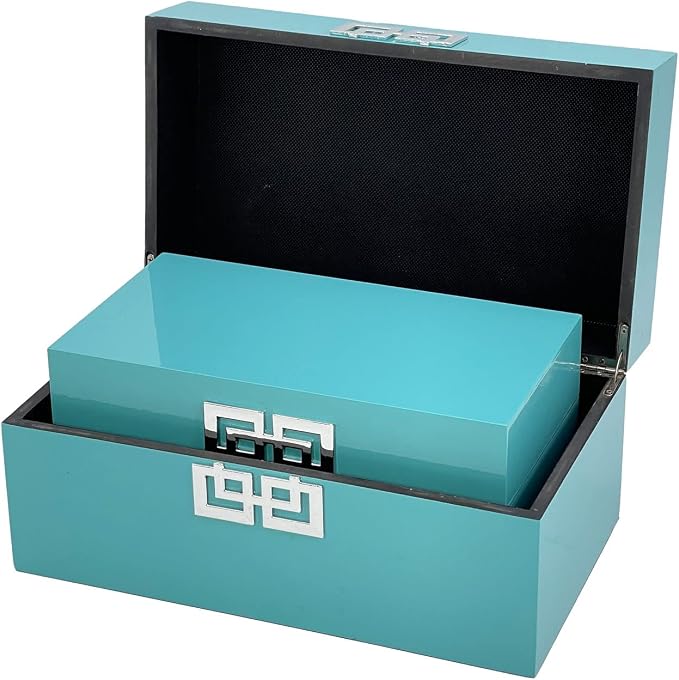 Galt International Large & Small Decorative Storage Box w/Hinged Lid - Image 4
