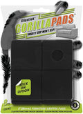 Slipstick GorillaPads CB142 Non-Slip Furniture Pads/Grippers (Set of 8) Furniture Leg Floor Protectors, 2 Inch Square, Black