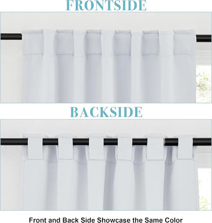 RYB HOME White Curtains for Bedroom - Image 2