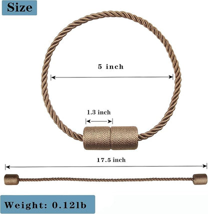 2 Pack Strong Magnetic Curtain Tiebacks Outdoor Elegant Decorative Tie Backs - Image 3