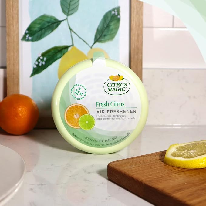 Citrus Magic Odor Absorbing Solid Air Freshener, Fresh Citrus - Image 8