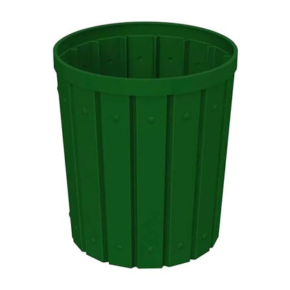 42 Gallon Slatted Circle 100% Recycled Plastic Commercial Outdoor and Indoor - Image 4