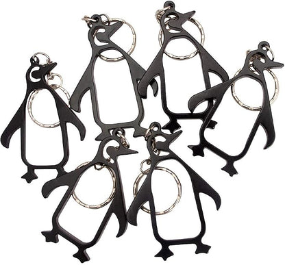 SWATOM Penguin 6PCS Bottle Opener Keychain Beer Openers Tool Key Chain Ring by SWATOM