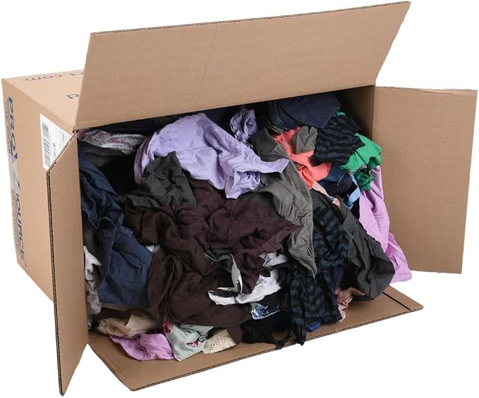 PRO SOURCE Low Lint Reclaimed Cotton Polo Shop Rags, Washable Reusable - Image 2