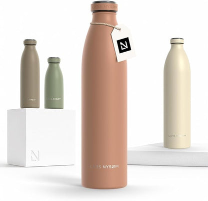 LARS NYSØM Stainless Steel Insulated Water Bottle 12oz 17oz 25oz 34oz 51oz | by LN