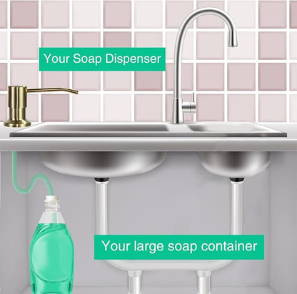 Soap Dispenser for Kitchen Sink, Built in Sink Soap Dispenser, Countertop Soap - Image 3