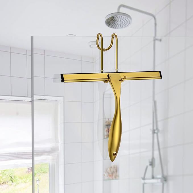 Shower Squeegee Set, 14-Inch Stainless Steel Squeegee, All-Purpose Squeegee - Image 3