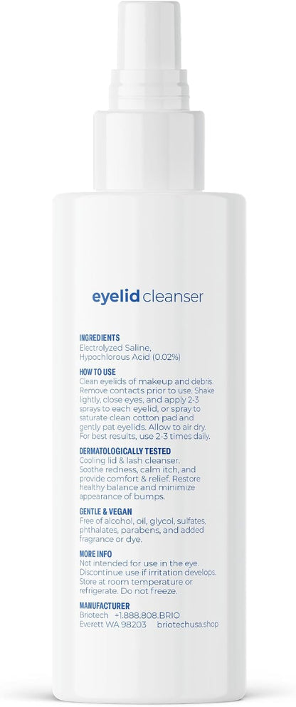 BRIOTECH Eyelid Cleanser, Hypochlorous Acid Spray, Lid & Eyelash Cleanser - Image 9