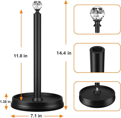 KASUNTO Paper Towel Holder, Steel Paper Towel Holder Countertop - Image 2