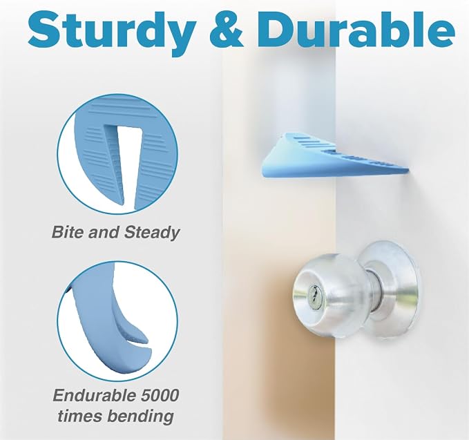 Door Pinch Guard and Door Slam Stopper, Durable Silicone Door Finger Pinch Guard - Image 5