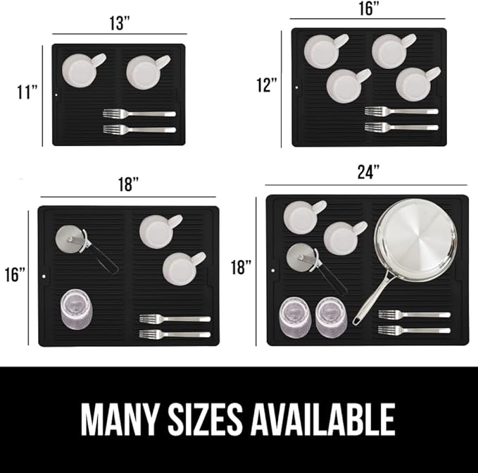 GORILLA GRIP 100% BPA-Free Patented Silicone Dish Drying Mat - Image 5
