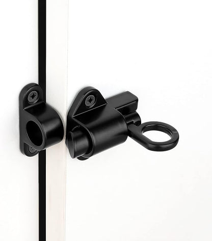 7 Packs Self-Closing Latches，Black Spring Door Lock，Resilient Bolt Latch - Image 3
