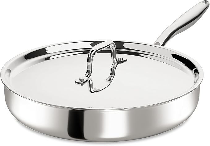12 Inch Tri-Ply Stainless Steel Frying Pan, Frying Pan by UmiteChef