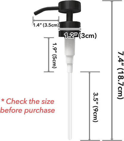 Stainless Steel Soap Dispenser Pump Head Replacement 2 Pack, 28/400 Threads - Image 2