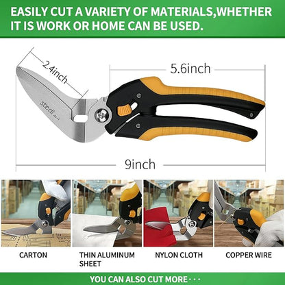 stedi 9-Inch Scissor Heavy Duty, All Purpose Scissors, Cardboard and Carpet - Image 4