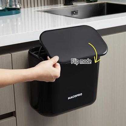Hanging Small Trash Can with Lid Under Sink - Image 7