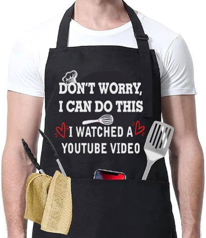 ONFAON Funny Apron for Men Women, Father's Day Gifts, Gifts for Mom, Birthday by ONFAON