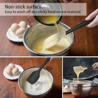 8 Inch Silicone Spatula Set, Food Grade High Temperature and Heat Resistant - Image 4