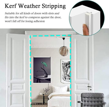 Kerf Weather Stripping Door Seal Strip 26 Ft Q Foam Door Weatherstrip Seal - Image 5