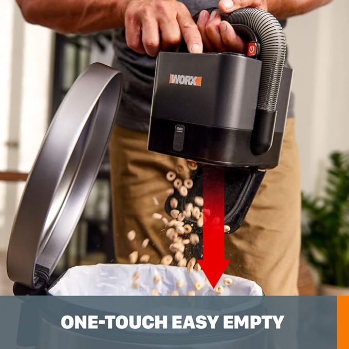 WORX WX030L 20V Power Share Cordless Cube Vac Compact Vacuum - Image 3