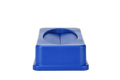 Alpine 23 Gallon Slim Trash/Recycling BIN Swing LID Blue - Image 6