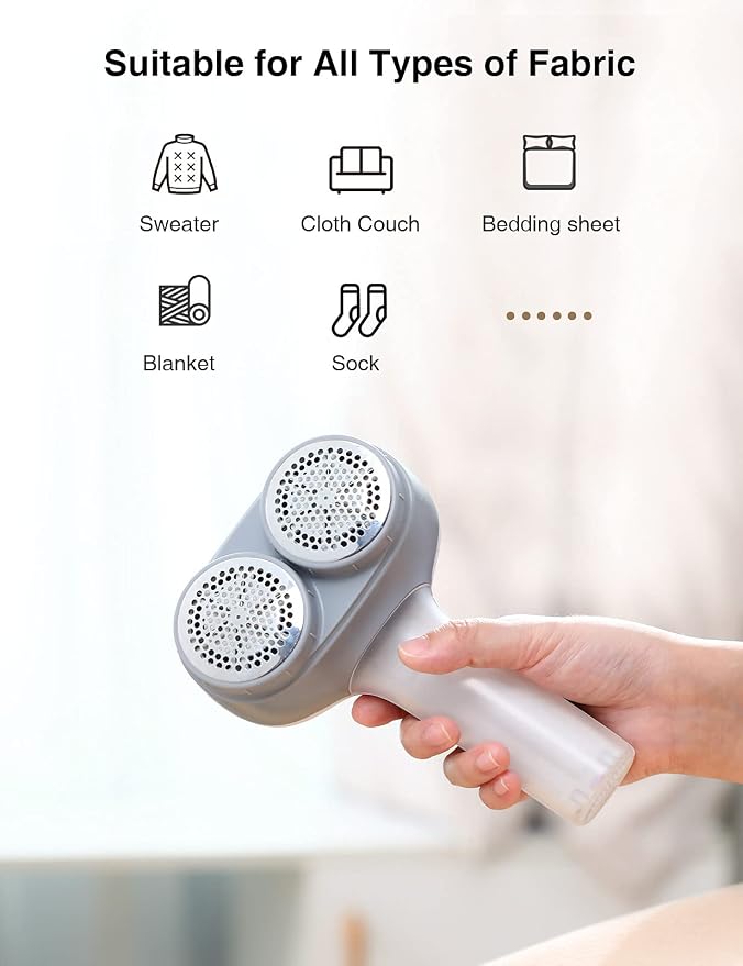 VASSON Fabric Shaver, Electric Lint Remover, Rechargeable Lint Shaver, Sweater - Image 5