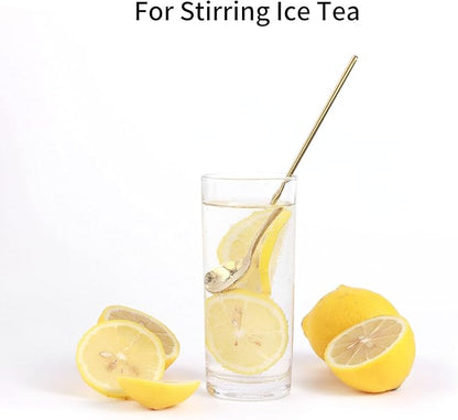 4 PCS 6.7 Inches Coffee/ Tea Spoons Long Handle, Ice Tea, Espresso Stainless - Image 4