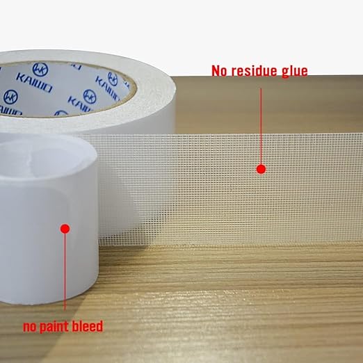 Heavy Duty Carpet Tape Double Sided 3 in x 20YD Rug Tape for Area Rugs on Carpet Perfect Rug Gripper for Holding Area Rugs Hardwood Floors Outdoor Rugs Stair Treads White.