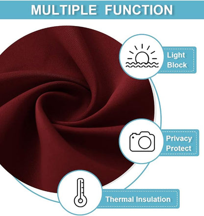 RYB HOME Kitchen Curtains 45 inch Length 2 Panels Set, Privacy Assured Drapes - Image 6