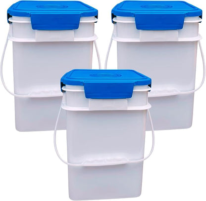 House Naturals 4 Gallon Square Food Grade Bucket Pail by House+Naturals
