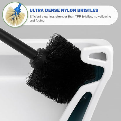 Toilet Brush and Holder Set: 304 Stainless Steel Brushed Gold Toilet Bowl Brush - Image 8