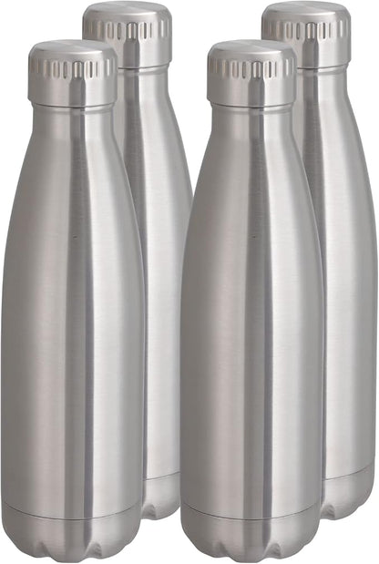 VEGOND 17oz Stainless Steel Water Bottles Bulk, Reusable Metal Sports Water by VEGOND