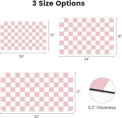 17" x 32" Checkered Dish Drying Mat - Image 2