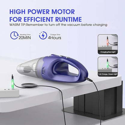 Handheld Vacuum Cordless Rechargeable – 6000Pa Mini Hand Held Vacuum, LED Light - Image 6