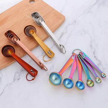 DOCBLACK Measuring Spoons, Heavy Duty 18/8 Stainless Steel Measuring Spoons - Image 7