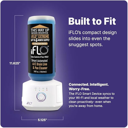 iFLO® Smart A/C Drain Line Cleaner and Drain Pan Cleaner Cartridge Concentrate - Image 6