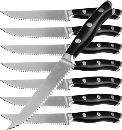 Alata 8-Piece Steak Knives Set, 4.7 Inch by Alata