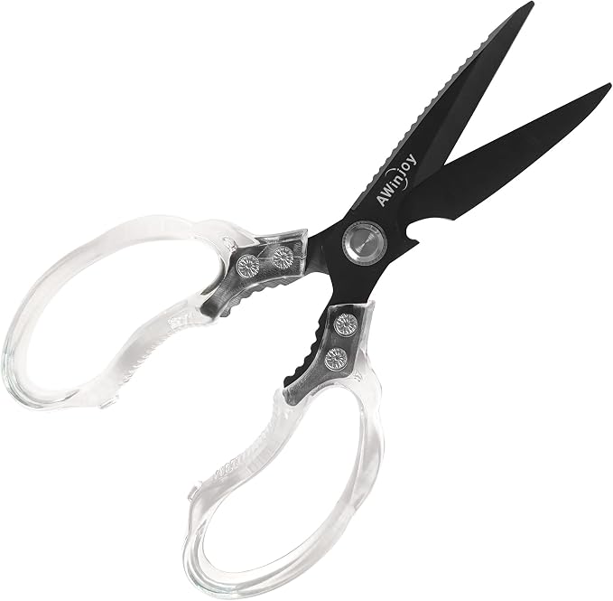 AWinjoy Kitchen Scissors, Heavy Duty Sharp Kitchen Shears, Stainless Steel & by AWinjoykitchenshears